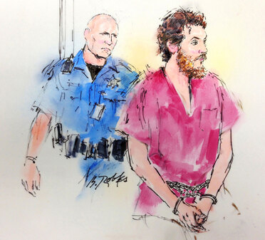 James Holmes Entering Courtroom