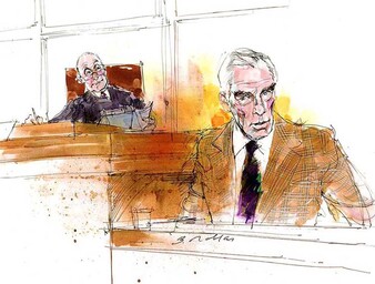Lee Marvin Testifying In His Palimony Trial