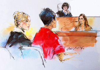 Lindsay Lohan In Her Jewelry Shoplifting Trial