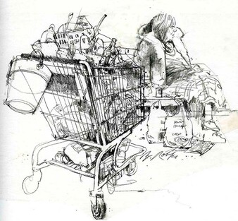 Los Angeles Homeless Woman