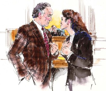Art For The Movie Class Action Staring Gene Hackman & Mary Elizabeth Mastrantonio