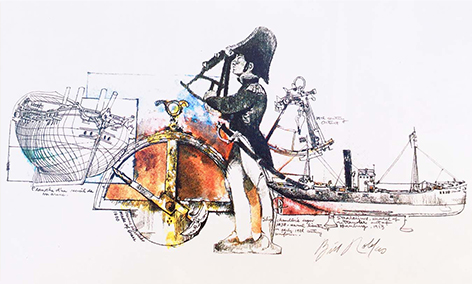 Nautical Print For Western Bank